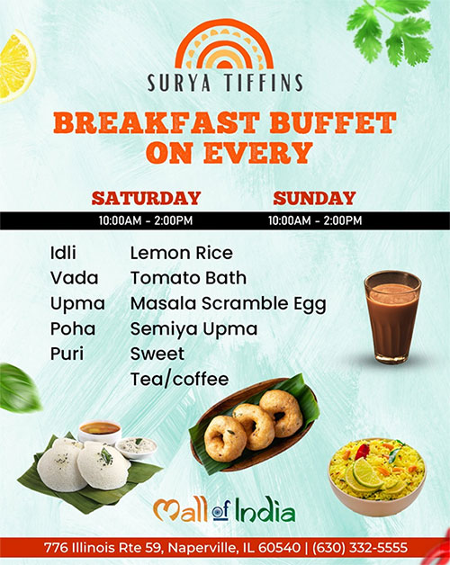 Surya Tiffins Buffet